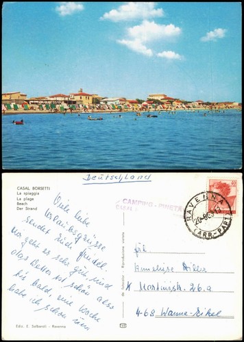 Cartolina casal borsetti - cartolina,